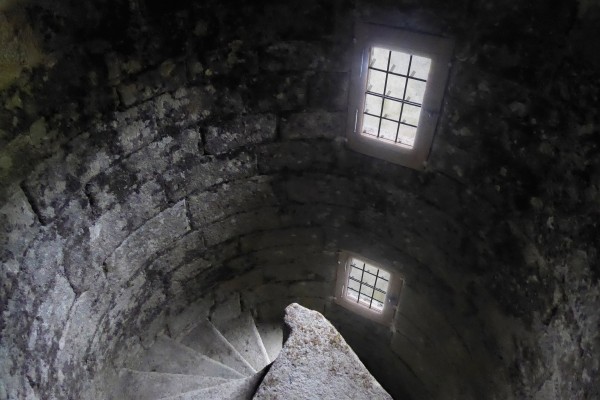 Château de Crenan - le foeil - 2018 - Escalier d'accès à la grande tour